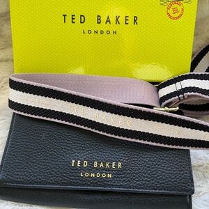 TED BAKER LONDON  Katiyya Webbed Strap Leather Crossbody Bag